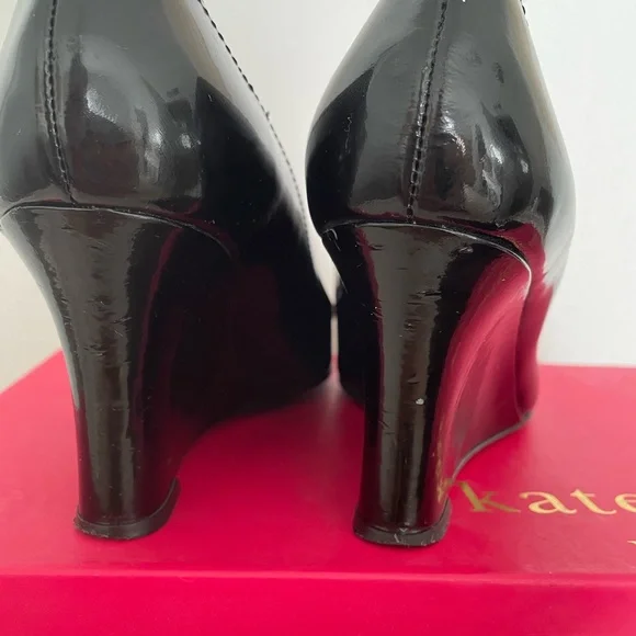 Kate Spade Patent Leather Marli Wedges - Picture 5 of 6